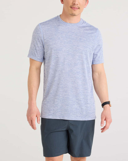Multi-Sport Tech Tee in Tidal Blue Heather