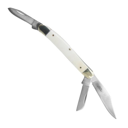 Amigo - White Bone 3 Blade Stockman