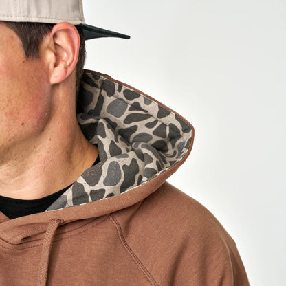 Fleece Hoodie - Heather Brown