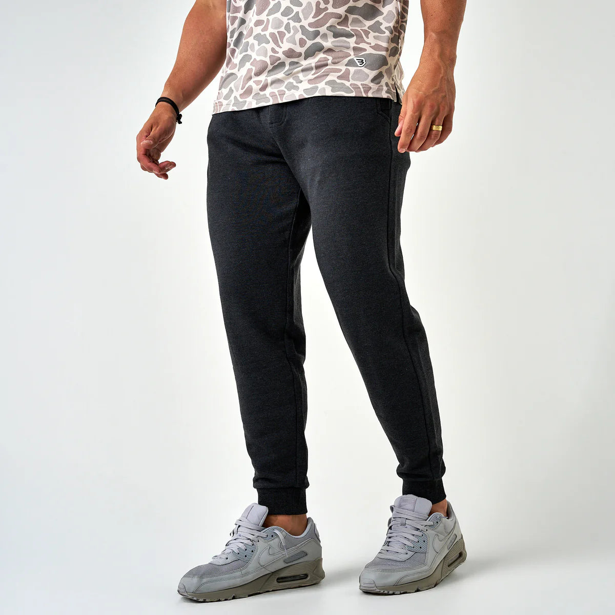 Fleece Jogger - Heather Black