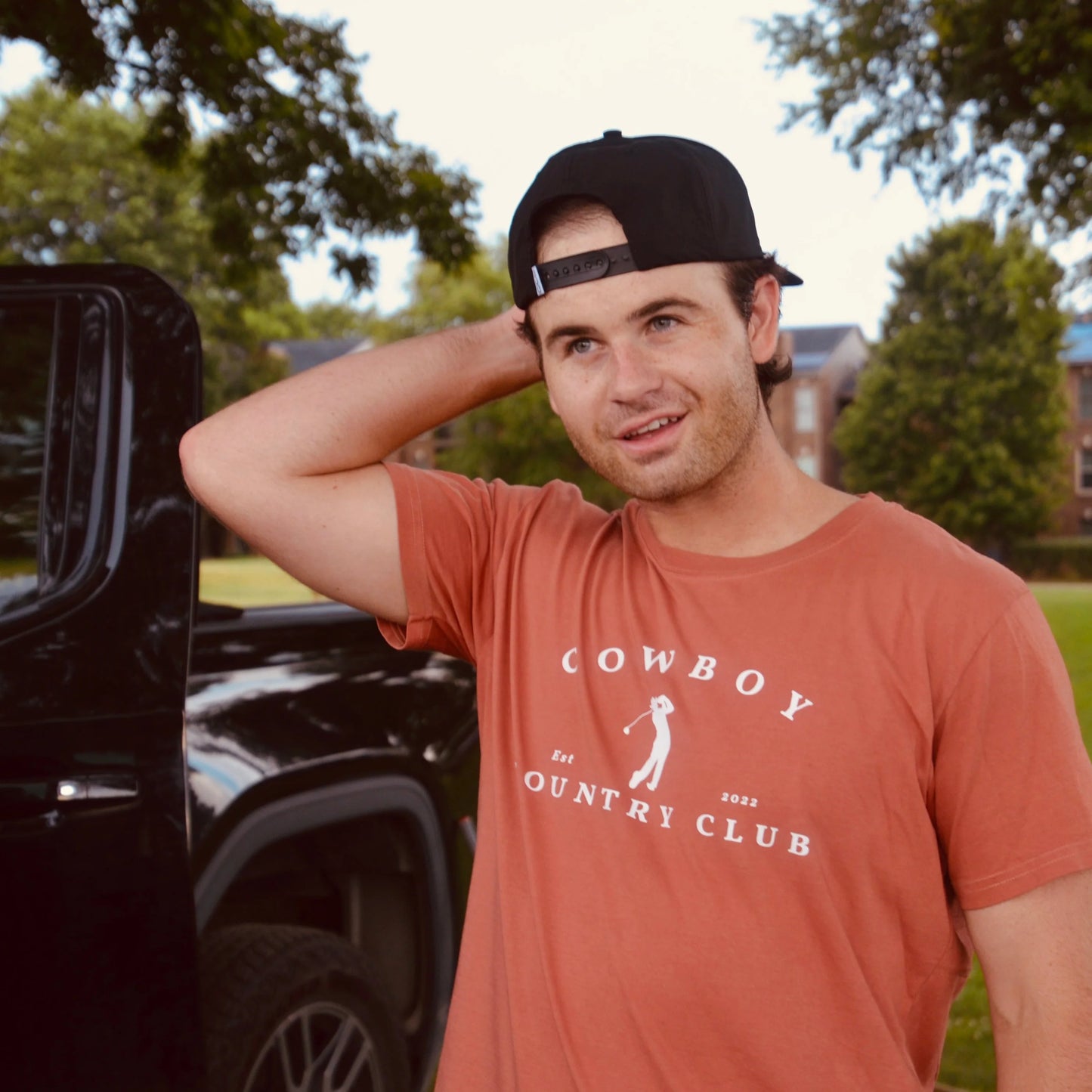 Golfer Logo T-Shirt Brick