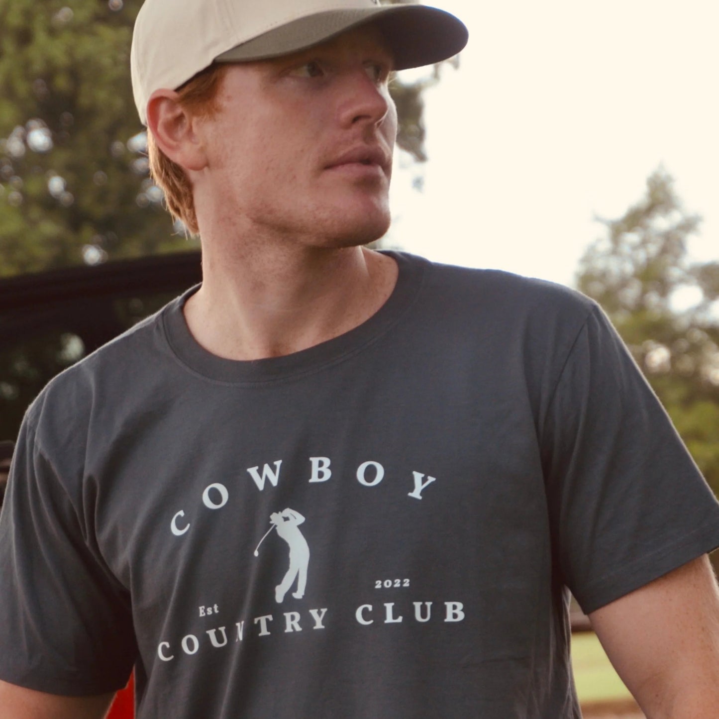 Golfer Logo T-Shirt Blue Jean