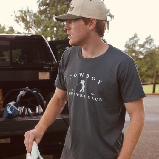 Golfer Logo T-Shirt Blue Jean