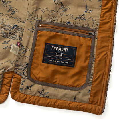 Fremont Sport Performance Quilted Vest Dark Amber
