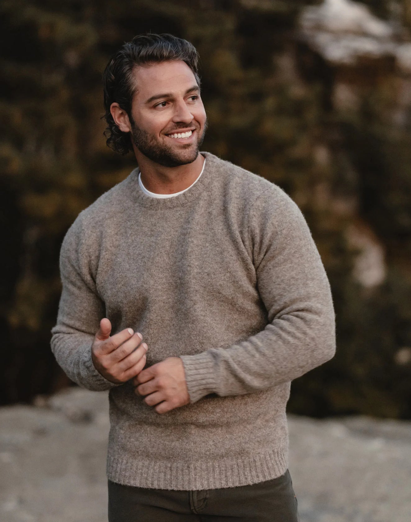 Homebound Crewneck Sweater Toasted Chestnut