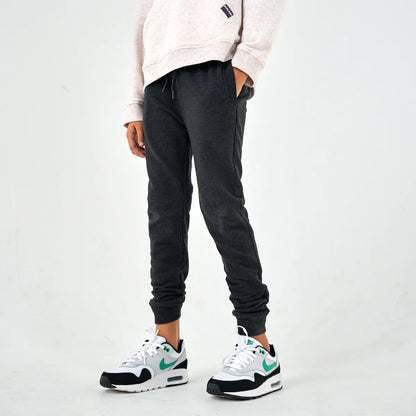 Youth - Fleece Jogger - Heather Black