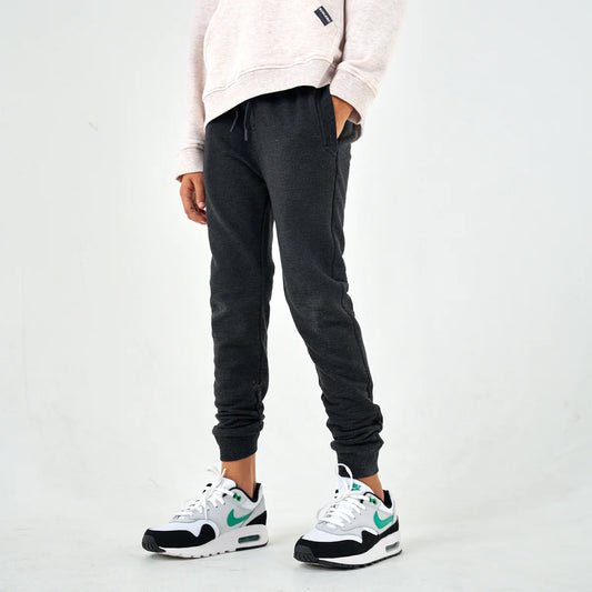 Youth - Fleece Jogger - Heather Black