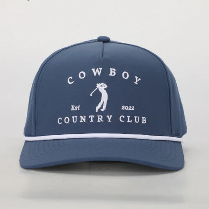 Golfer Roped Hat Navy