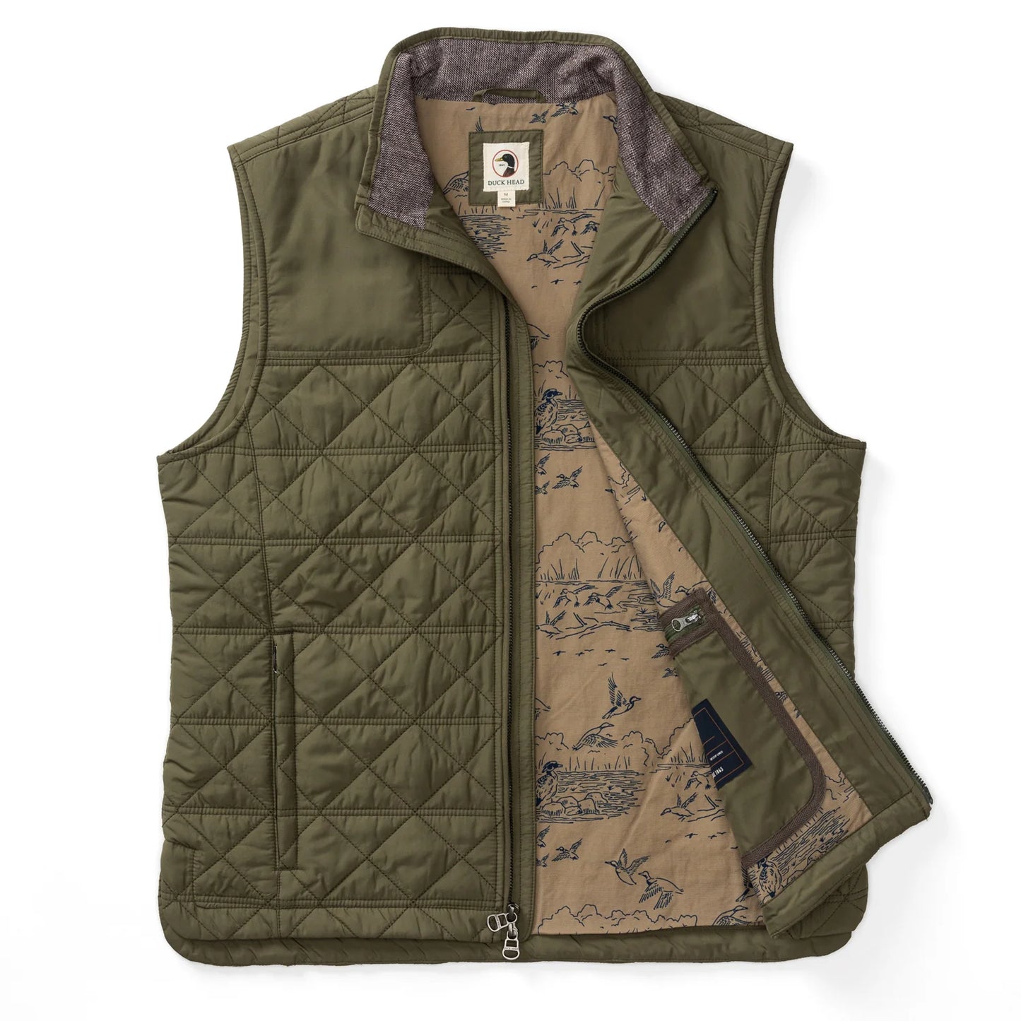 Fremont Sport Performance Quilted Vest in Olive