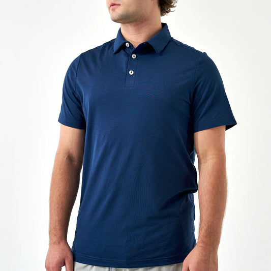 Performance Polo- Heather Navy