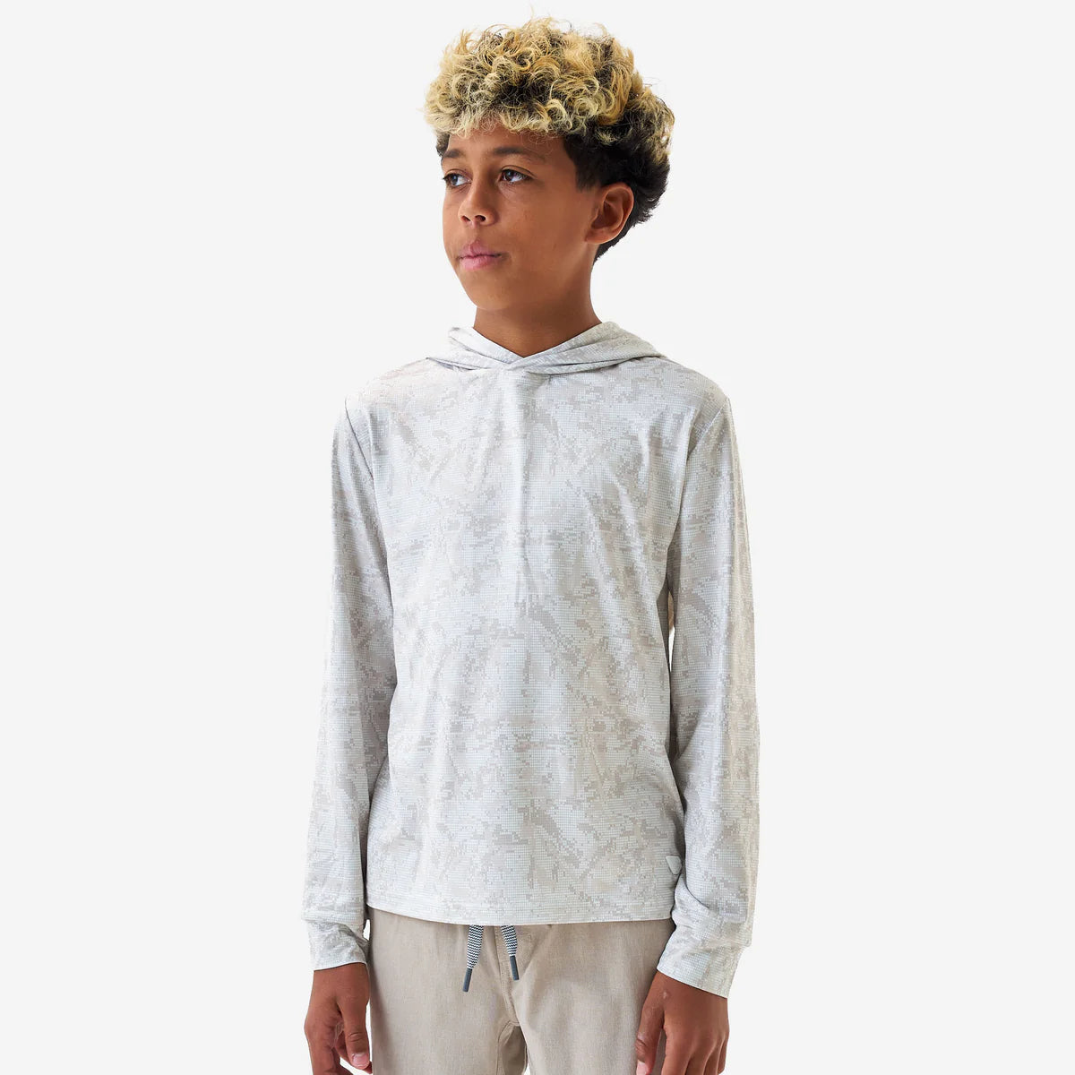 Youth Performance Hoodie - Digi Camo Ivory