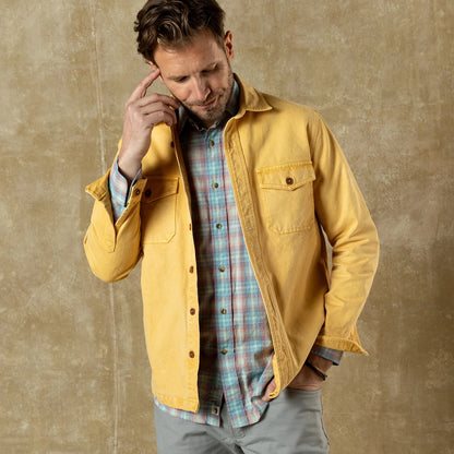 Dyed Duck Canvas Jacket - Sunwashed Yellow