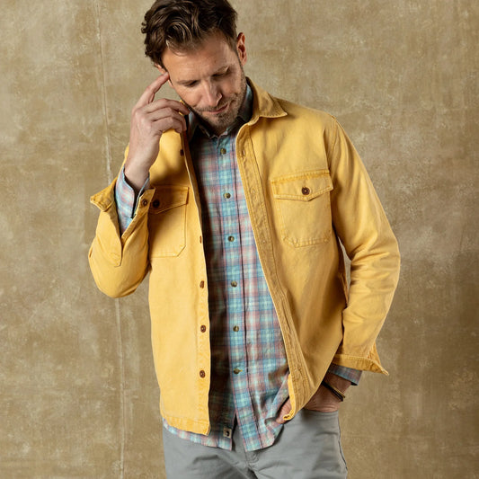 Dyed Duck Canvas Jacket - Sunwashed Yellow