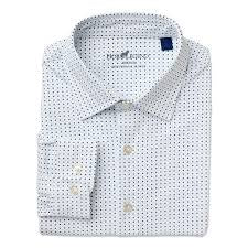 Bloom Spread Collar Hidden Button Performance Sport Shirt