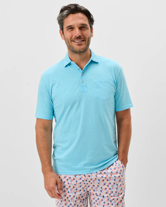 Original 4-Button Polo - Coastal Wash