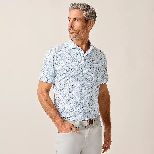 Men's Merica Short Sleeve Performance Golf Polo