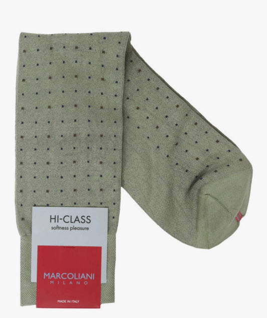 Marcoliani Sock - Micro Dot Sage