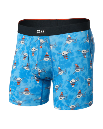 Saxx Underwear Vibe Xtra Soft Comfort Soft Comfort Boxer Brief 6" I Want You - Bold Blue
