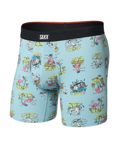 Vibe Xtra Soft Comfort Soft Comfort Boxer Brief 6" Birdie - Blue Tide