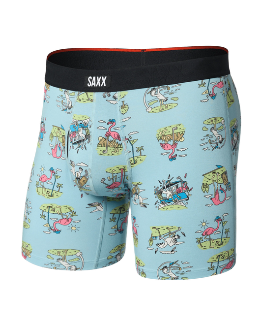 Vibe Xtra Soft Comfort Soft Comfort Boxer Brief 6" Birdie - Blue Tide