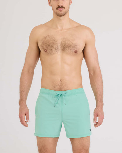 Oh Buoy 2N1 Classic Swim Trunk 5" with liner Mint Jelly