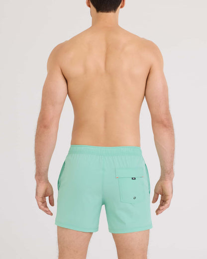 Oh Buoy 2N1 Classic Swim Trunk 5" with liner Mint Jelly