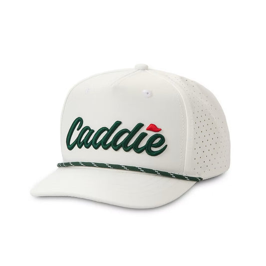 Caddie Performance Rope Hat in White/Green
