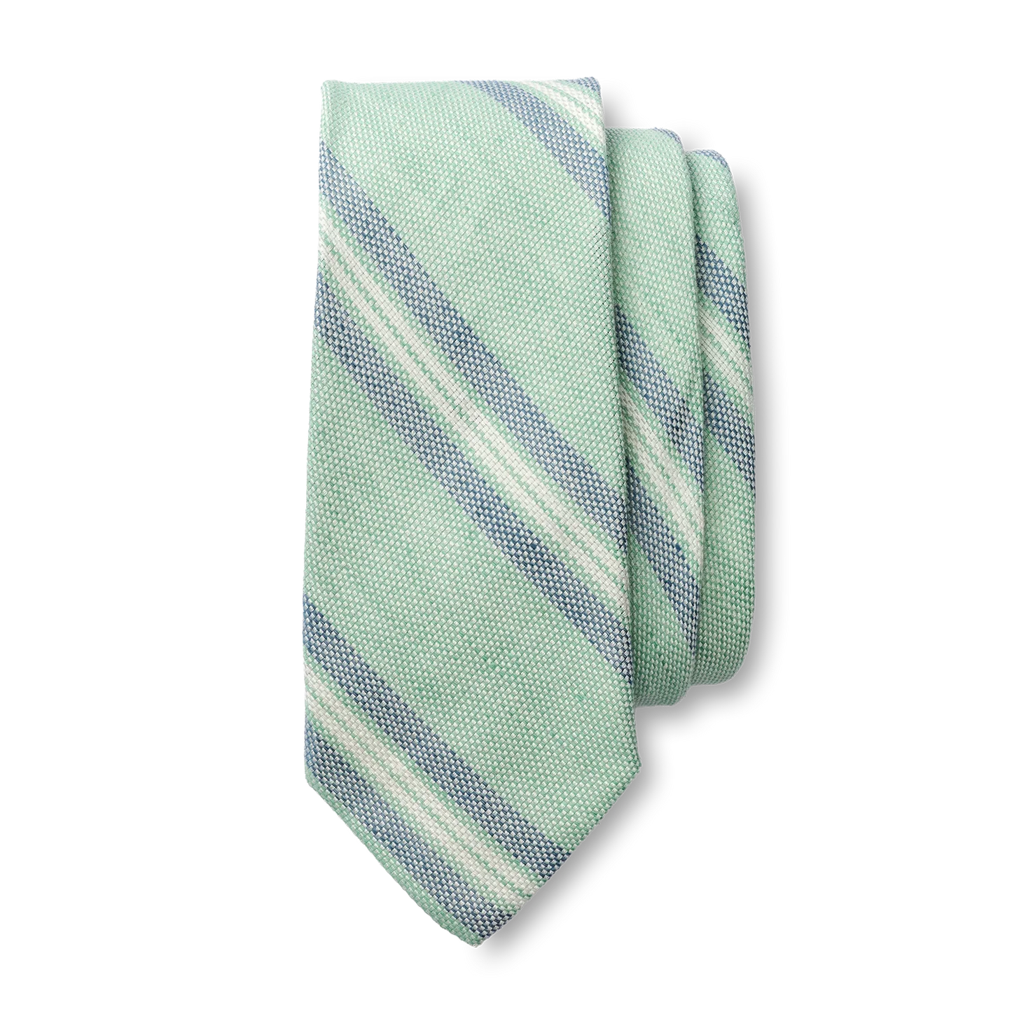 Cotton Linen Strip Tie