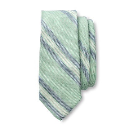 Cotton Linen Strip Tie