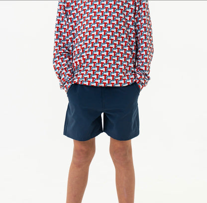 Youth Everyday Short - Deep Water Navy - Mayan Pocket
