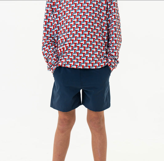 Youth Everyday Short - Deep Water Navy - Mayan Pocket
