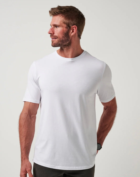 Travis Mathew Cloud Crew Tee - White
