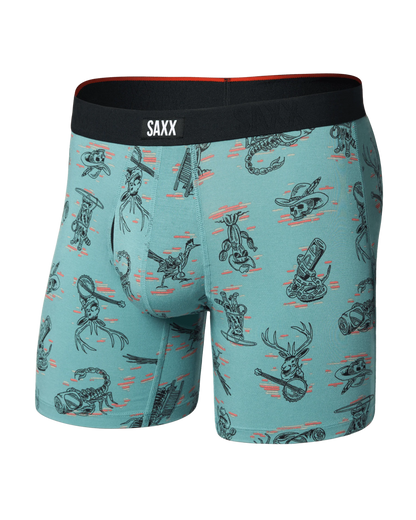 Saxx Underwear Vibe Xtra Soft Comfort Western Weird-Washed Teal