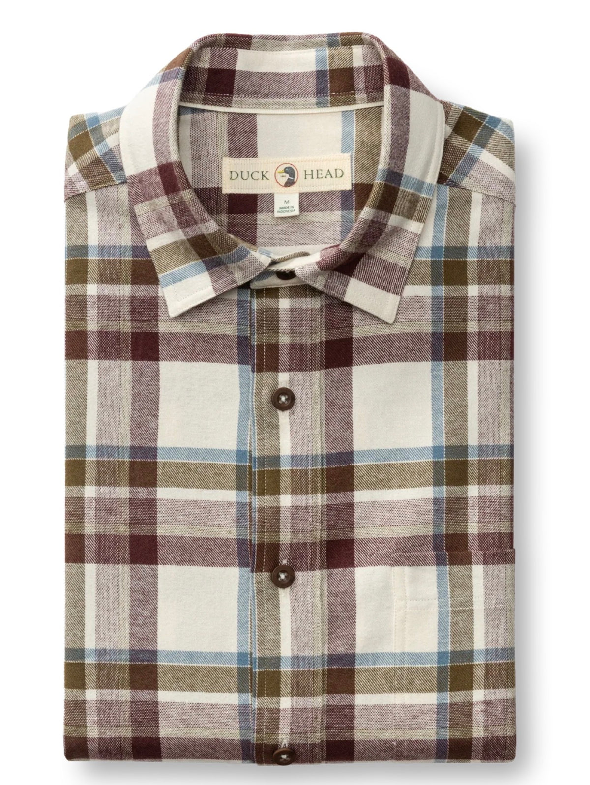 Cotton Flannel Sport Shirt - Huckleberry