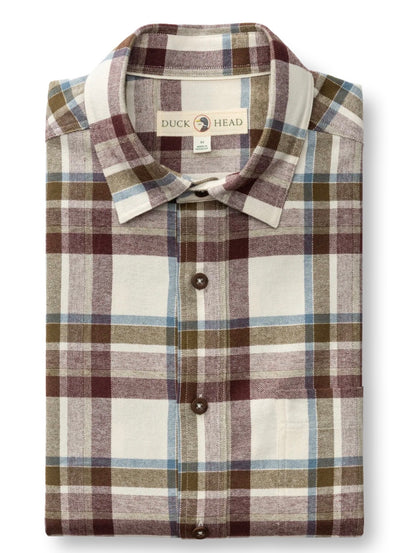 Cotton Flannel Sport Shirt - Huckleberry
