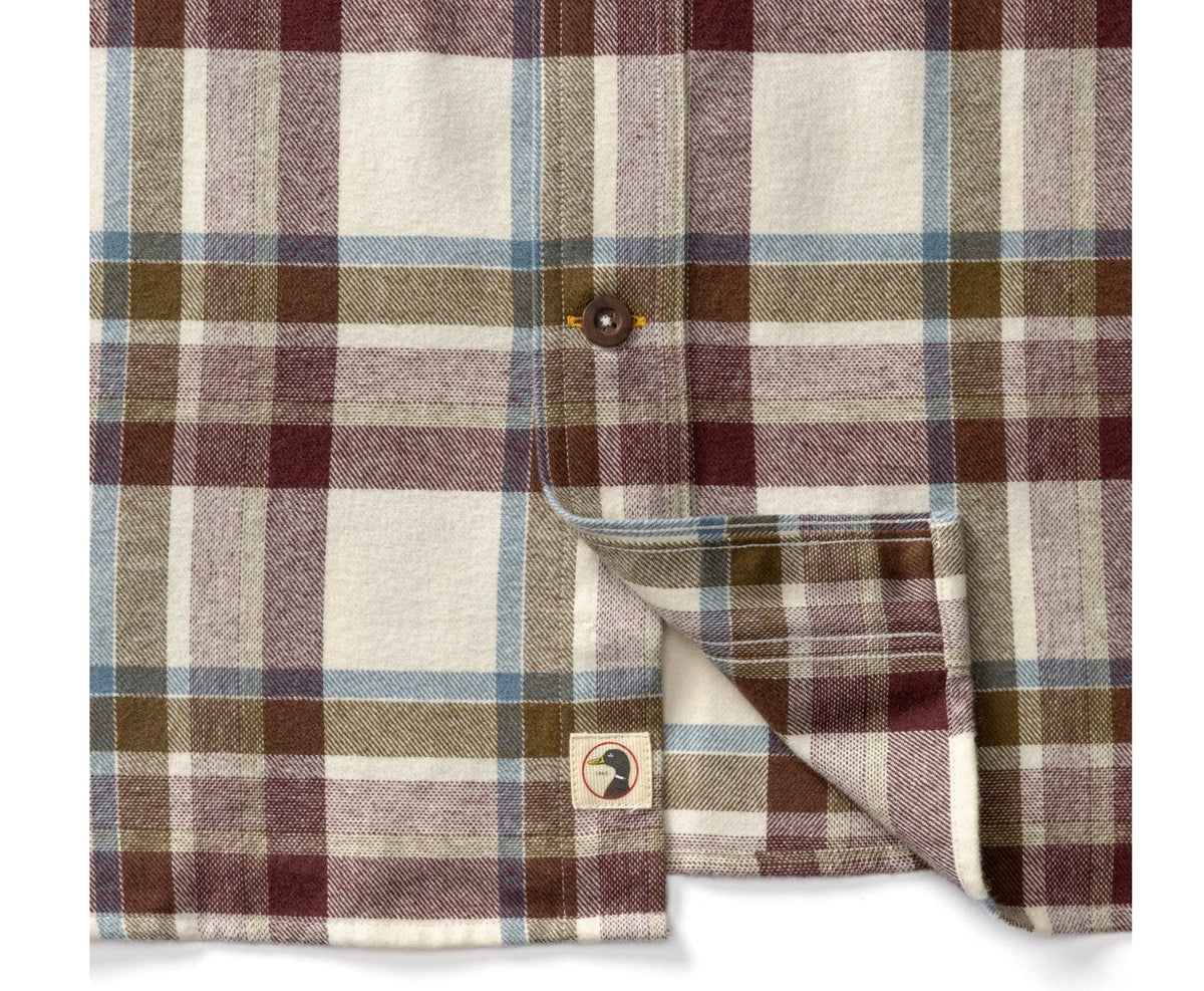 Cotton Flannel Sport Shirt - Huckleberry