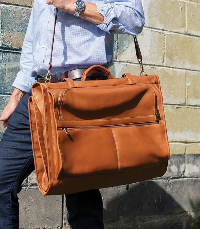 Andes - Leather Tri-Fold Garment Bag