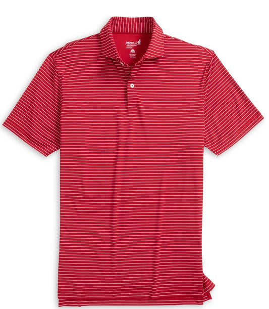 Beau Striped Performance Jersey Polo