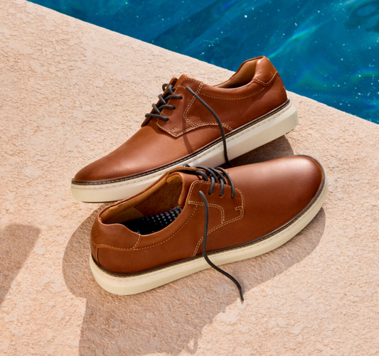 McGuffey Plain Toe Shoe - Tan Oiled Full Grain