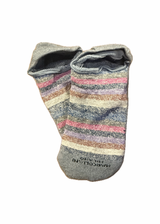Marcoliani Invisible Sneaker Socks - Berry Mix Stripe