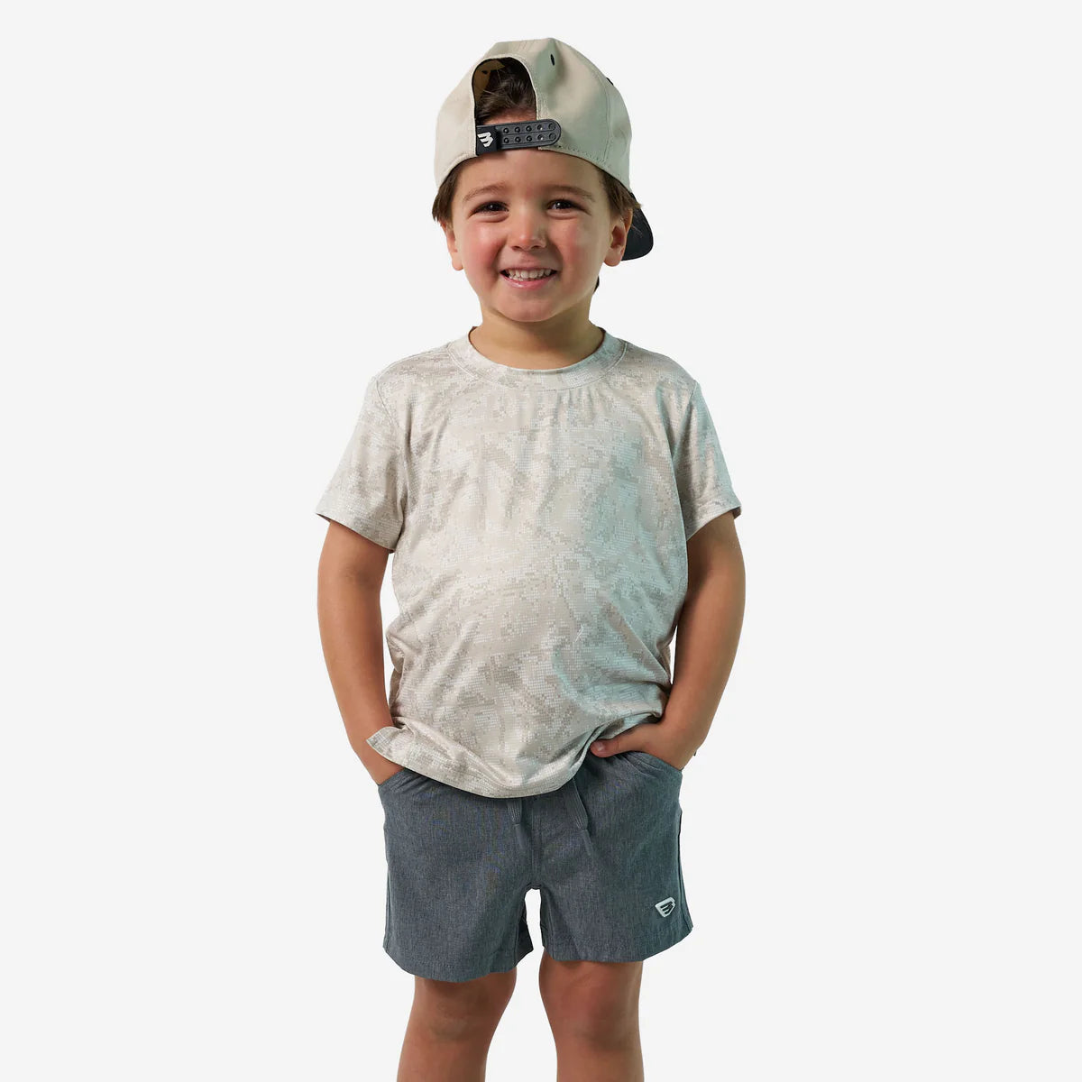 Youth Go To Tee - Digi Camo - Ivory