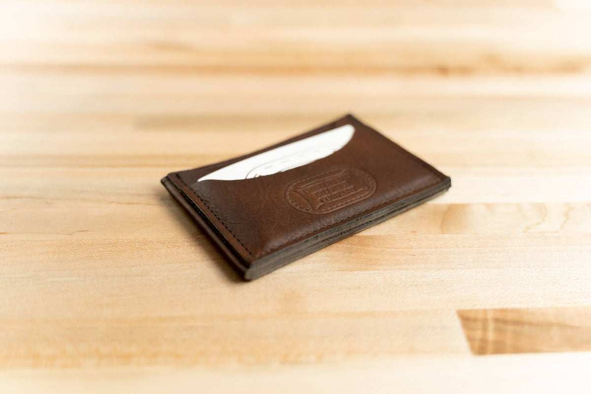 Front Pocket Wallet - American Bison Full-Grain Leather