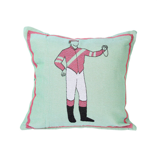 Jockey Green Pillow- Kentucky Derby