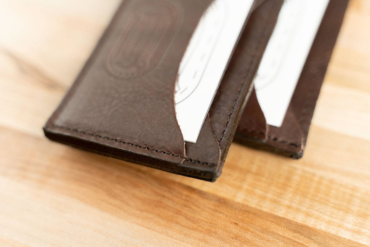 Front Pocket Wallet - American Bison Full-Grain Leather