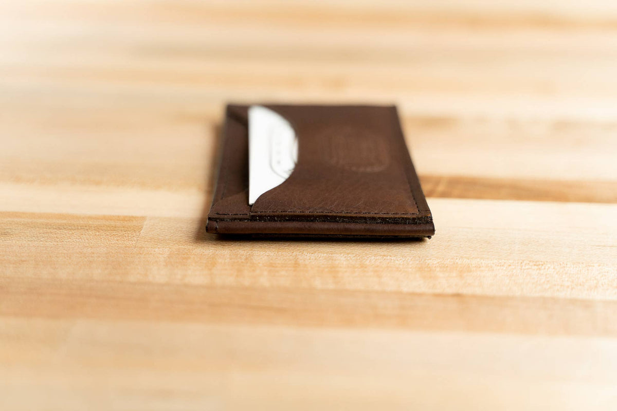 Front Pocket Wallet - American Bison Full-Grain Leather