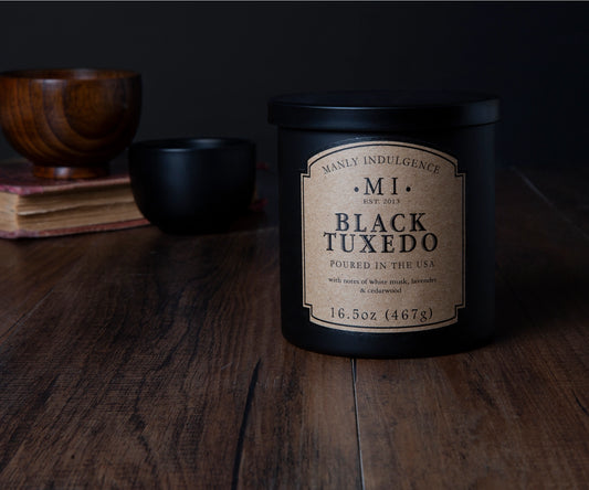 Manly Indulgence Candles - Black Tuxedo