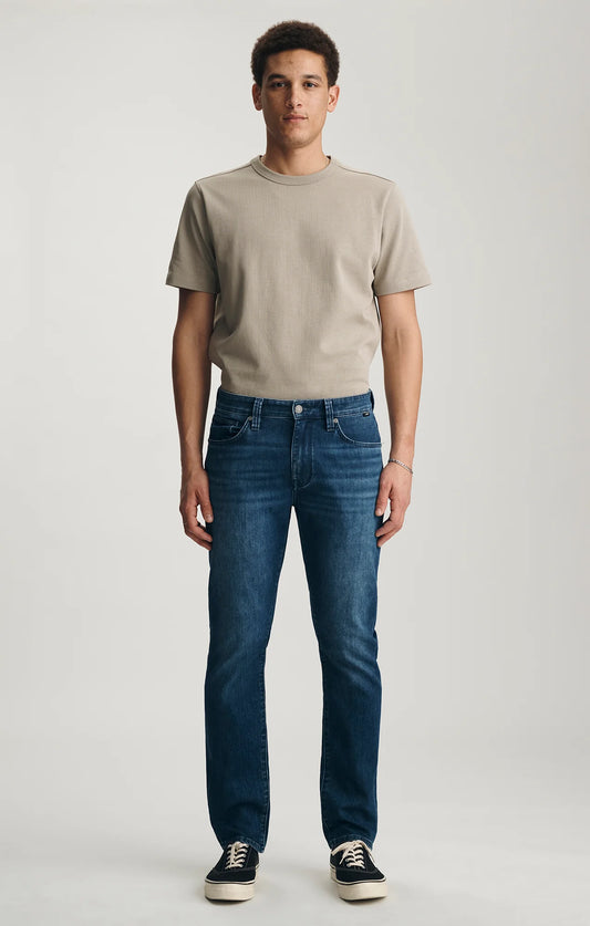 Marcus Slim Straight Jean in Dark Air-Lite