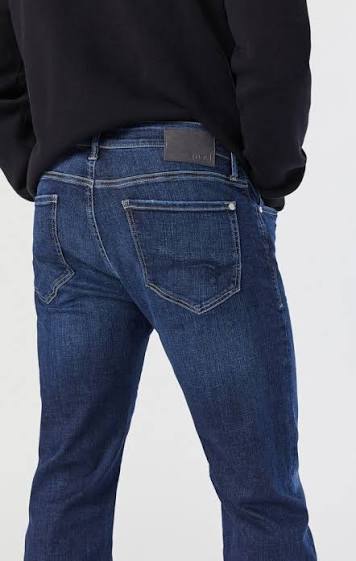 Marcus Slim Straight Jeans - Regular Rise - Deep Organic Move