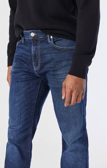 Marcus Slim Straight Jeans - Regular Rise - Deep Organic Move