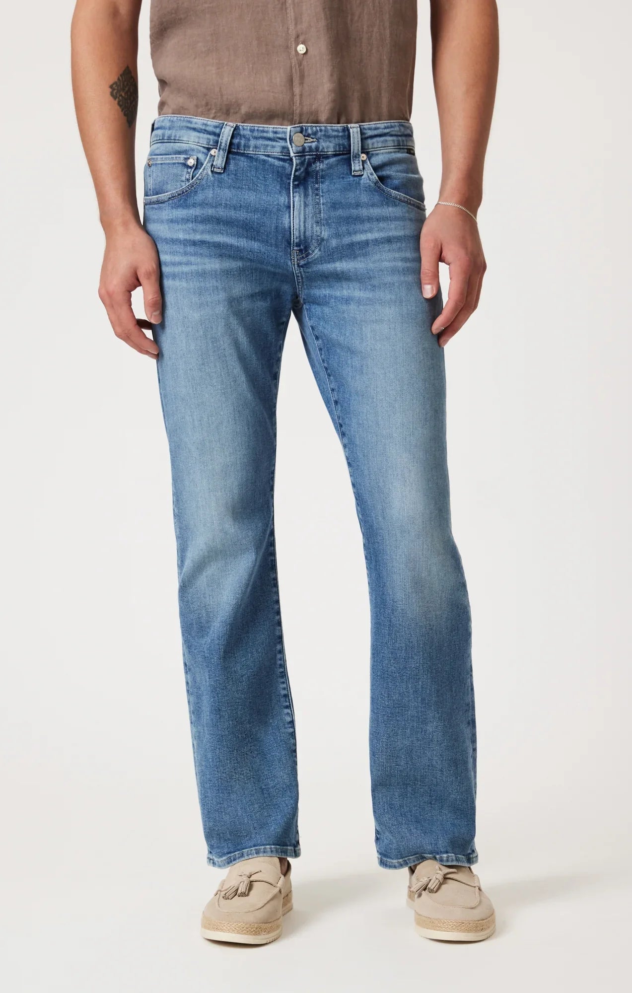 Josh Bootcut Jeans In Mid Brushed Classic Vintage Blue